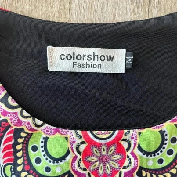 Womens Colorshow Fashion Unique Floral Beaded Dress - M - Picture 8 of 8